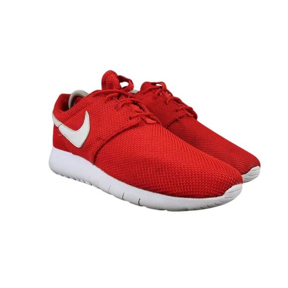 Nike Shoes Kids 7 Sneaker Roshe One Running Athletic Trainer Red White Youth Boy - Picture 1 of 14